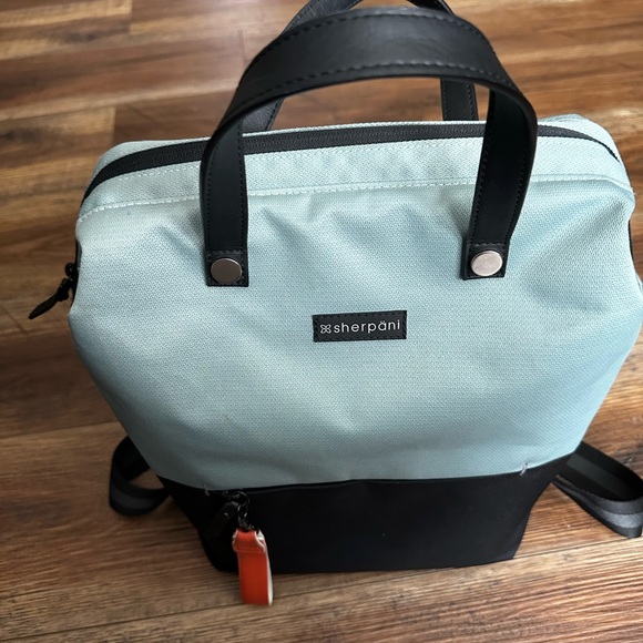 Sherpani Black and Light Greenish Gray Backpack - Picture 2 of 4